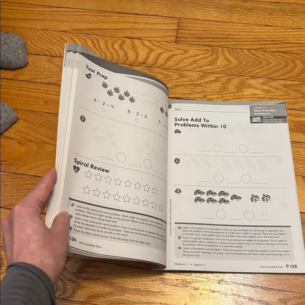 HMH Math Kindergarten Workbook - Picture 4 of 6